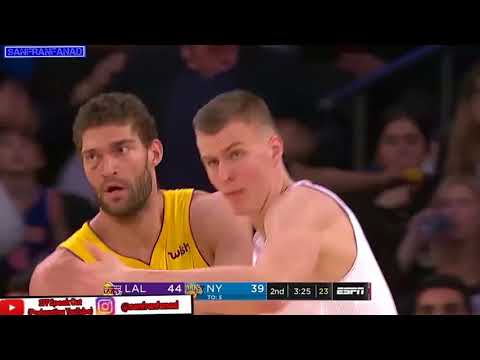 Kristaps Porzingis vs Lakers (12/12/2017) - 37 Pts, 11 Rebs, 5 Blks, 14-26 FGM, CLUTCH, MVP MODE!