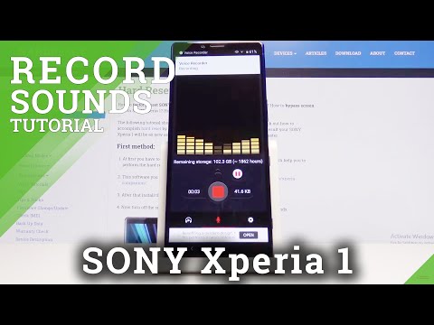 How to Record Sounds in SONY Xperia 1 – Enable Sounds Recorder