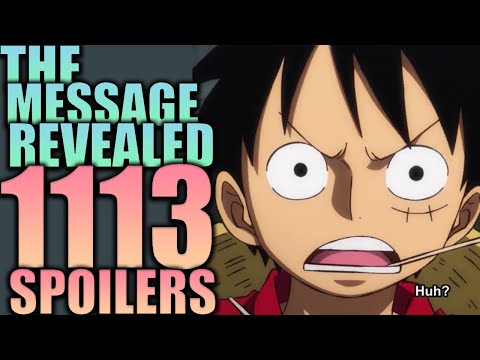 THE MESSAGE / One Piece Chapter 1113 Spoilers