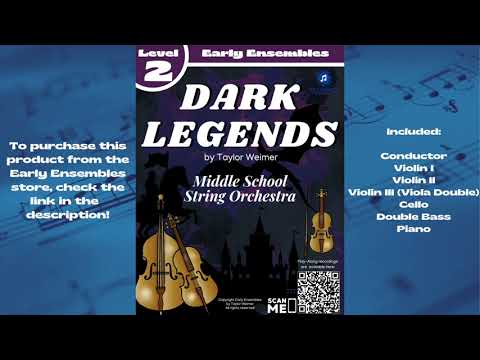Dark Legends | Early Ensembles by Taylor Weimer | Level 2 String Orchestra Music