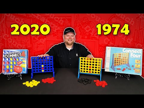 Connect 4 - Retro Board Game Review - Milton Bradley 1974 vs. Hasbro 2020