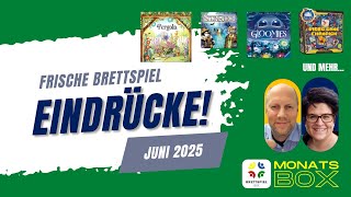 Brettspiel Monatsbox der Brettspielbox Juni 2025