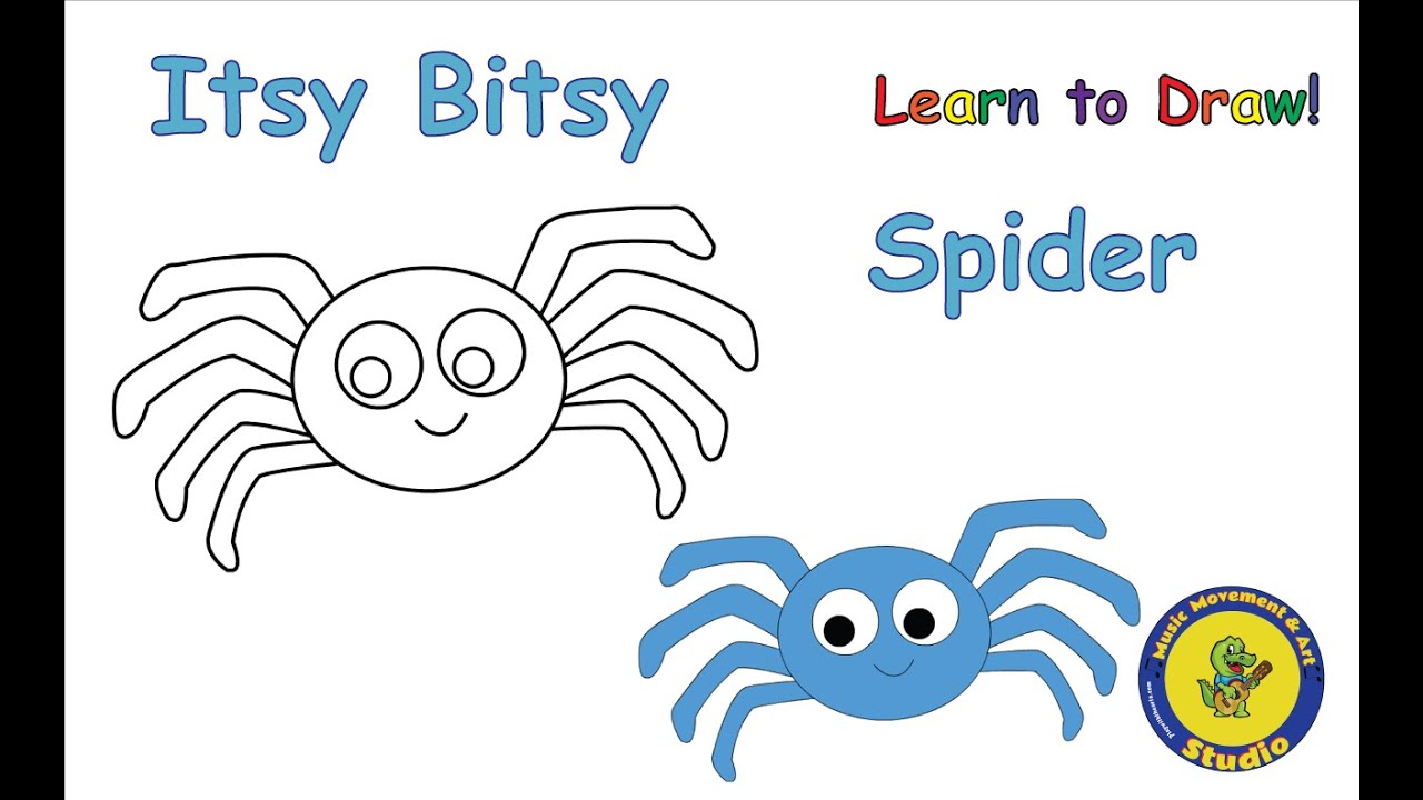 The Itsy Bitsy Spider (coloring sheet)