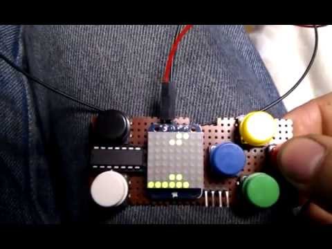 AVR Led matrix handheld device