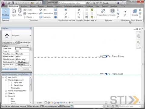 Videocorso Revit 2014 - Lezione 19 - Costruzione dei livelli