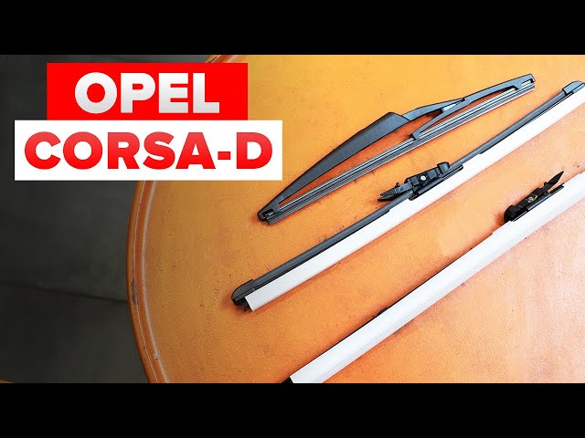 Vídeo relacionado con HQ Automotive Escobillas limpiaparabrisas para Opel Corsa E (2014-2019), kit delantero y trasero, Ad61-623|Hq12E (versión del Reino Unido - RHD)