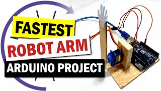 Arduino Tutorial - #10 Create a robot arm in 2mins