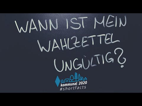 Kommunalwahl 2020 - Shortfacts: Wann ist mein Wahlzettel ungültig?