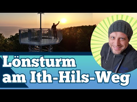 Lönsturm Salzhemmendorf am Ith-Hils-Weg von oben - Thüster Berg - Kansteinweg Drohne Luftaufnahme