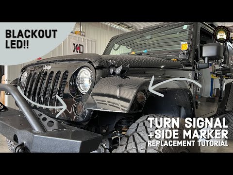 Installing LED TURN SIGNALS and SIDE MARKER Lights on the Jeep JK