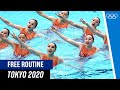 China S Artistic Swimming Free Routine FULL LENGTH Tokyo 2020
