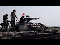Firing A DShK Heavy Machine Gun On A Tank