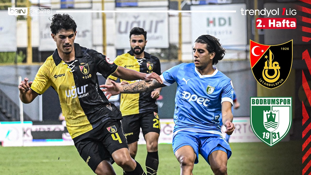 İstanbulspor vs. Bodrum FK | Week 2 Match HIGHLIGHTS | Trendyol 1. Lig - 2026/27
