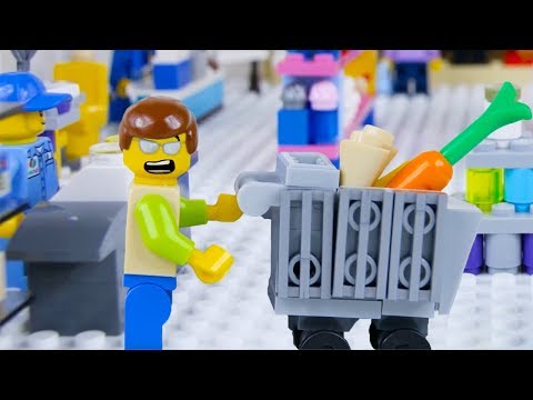 LEGO City Shopping Fail STOP MOTION LEGO City with Ellie Sparkles | LEGO City | By Billy Bricks Video