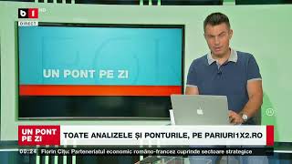PONTURILE ZILEI » Fotbal și tenis pentru o joi “verde”!