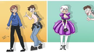 From Hoodie Boy to Princess! | TG TF Comic Dub 108
