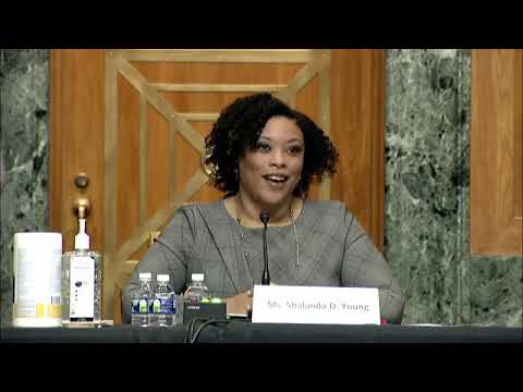 Shalanda Young, a possible replacement for Neera Tanden, testifies in front of Senate