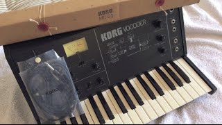 Video thumbnail for Virgin Korg VC 10 Vocoder by baward