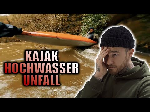 KOMPLETT NASS! Meine ERSTE KAJAK Tour bei HOCHWASSER endet im absoluten CHAOS | Fabio Schäfer LIVE