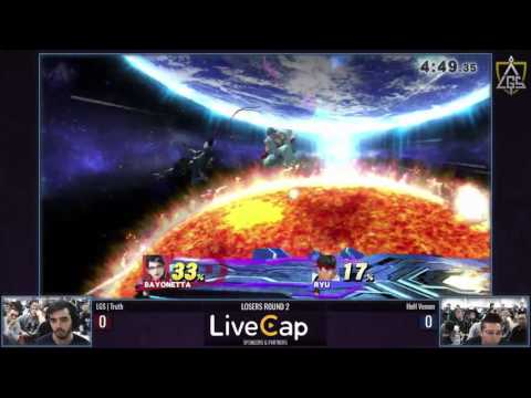 EGLX 2016 - LGS Truth (Bayonetta) vs HoH Venom (Ryu) - SSB4 Top 32 LR2