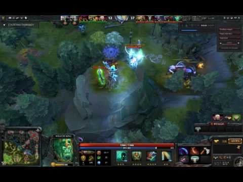 Dota 2 Pudge forcestaff Wraith King - insane dewarding