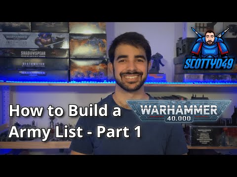 How to Play Warhammer 40,000 9th Edition - How to Build Army Lists - Part 1