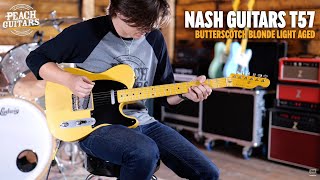 Video thumbnail for No Talking...Just Tones | Nash Guitars - T52 | Butterscotch Blonde Light Aged by Peach Guitars