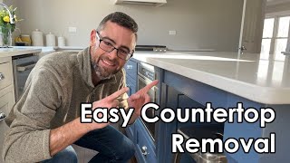 Easily remove countertops without damage