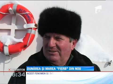 Un fenomen spectaculos: fierbe Dunărea!