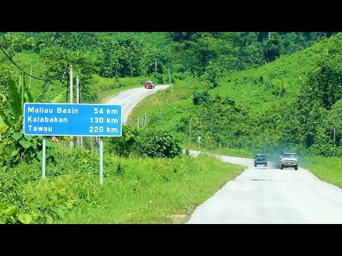 Road from Keningau Town to Maliau Basin
