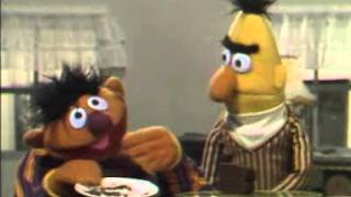 Classic Sesame Street Ernie And Bert And A Piece of Cake