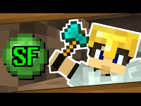 Crafting the LUMBER AXE - Slimefun Survival #5