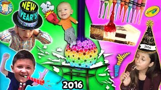 A Shattering New Years / Melted Crayola Crayon Art / Too Much Cheesecake Man! FUNnel Vision Vlog