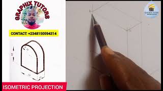 3 - Dimensional View of circle, curves and arcs in Isometric Projection