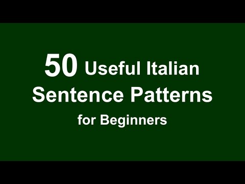Learn 50 Useful Italian Sentence Patterns for Beginners 