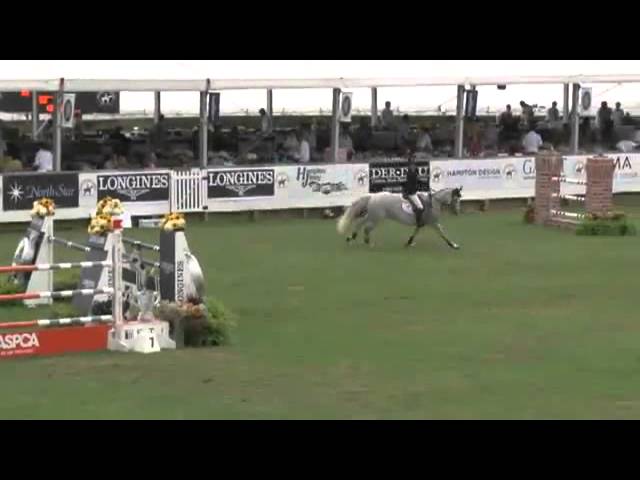 Mother of Cosmic Blue Z is the Grand Prix CSI 1.60m mare Wieminka B with rider Wesley Newlands.