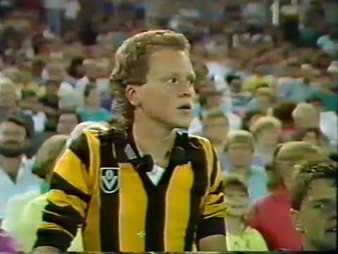1988 Night Grand Final The Panasonic Cup Hawthorn Vs Geelong at VFL park Waverley   Last few mins 4t