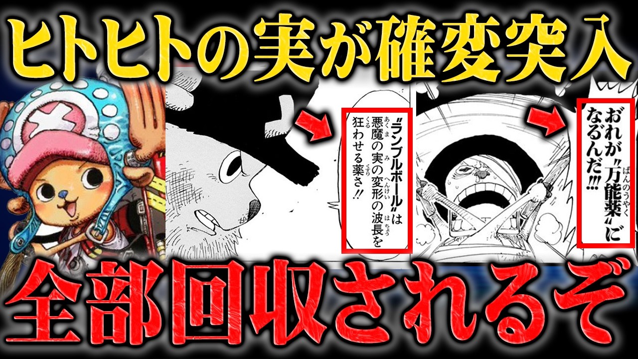 次々に事実が繋がり出した「ヒトヒトの実」がとんでもない事になってきています【ワンピース】
