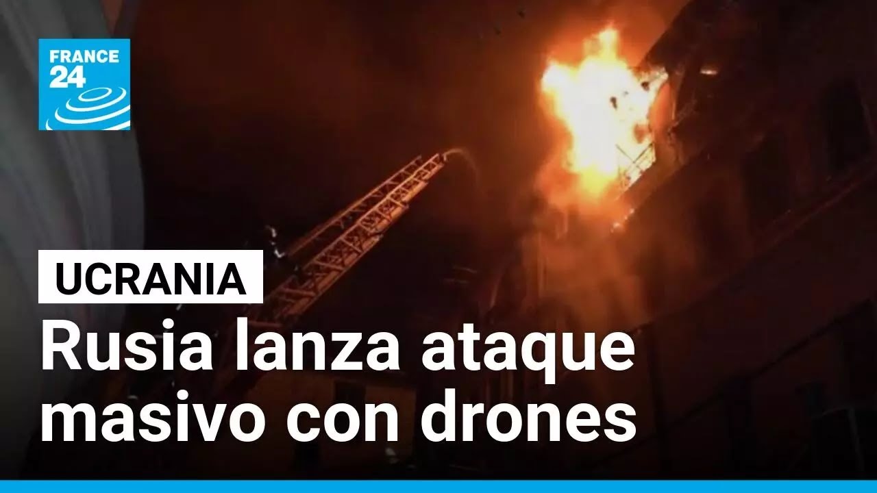 Rusia lanza ataque masivo contra Ucrania con drones y misiles y deja víctimas mortales