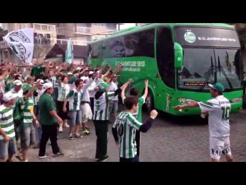 Juventude 3x1 Londrina. Time do JU chegando no Jaconi.