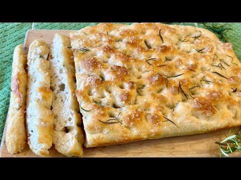 The best focaccia recipe -overnight focaccia #focaccia #easybreadrecipes #nokneadbreadrecipe#pain