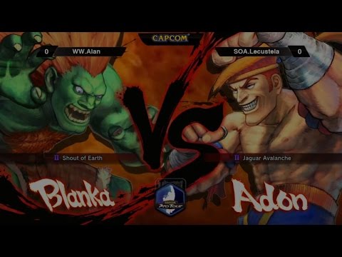 USF4 - WW.Alan (Blanka) Vs SOA Lecustela(Adon) - CAPCOM Pro Tour 2014 - TOP16