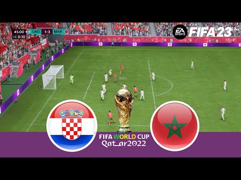 ⚽Croatia vs Morocco |🏆Quarter Final | FIFA World Cup 2022 | FIFA 23 Gameplay