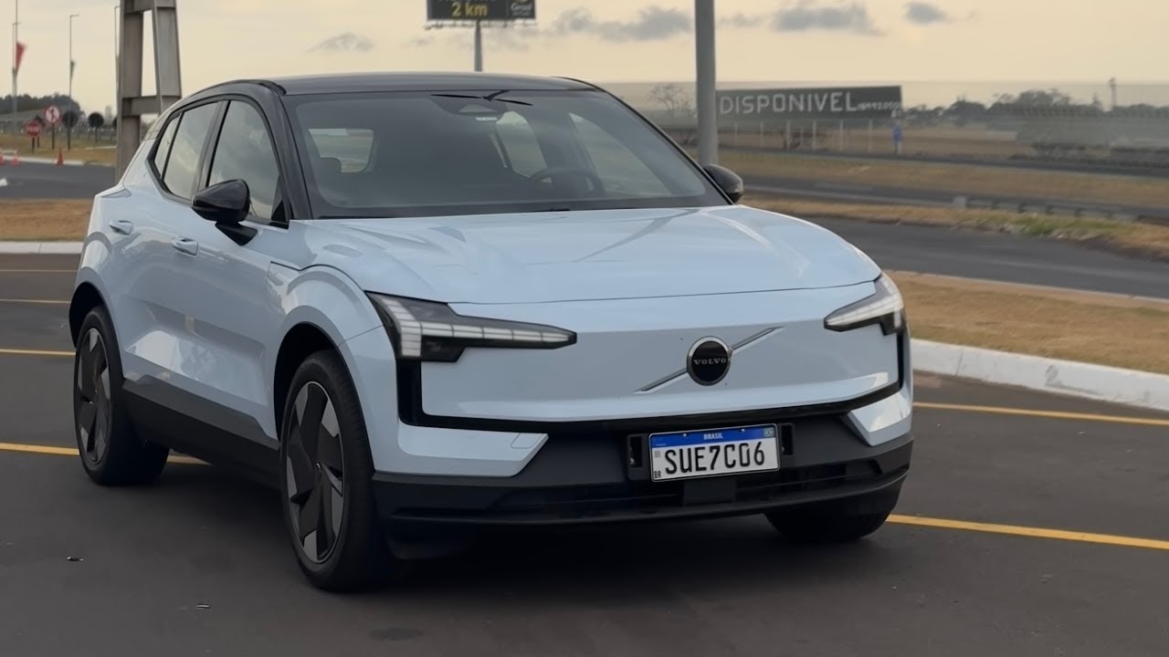 Teste de Autonomia do Volvo EX30 Extended Range (69kWh) a 110km/h na estrada