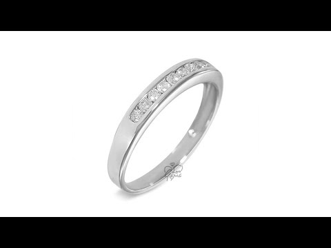 9ct White Gold 0.20ct Diamond Eternity Ring- Hatton Jewellers London