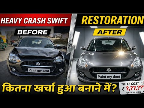 Wreck to Showroom New Swift 2018 |  Budget Restoration with Genuine Used Parts Revealed 