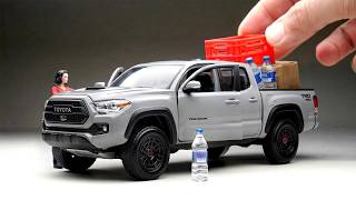 Unboxing Toyota Tacoma TRD PRO Mini Pickup 1:27 Diecast Scale Car RP