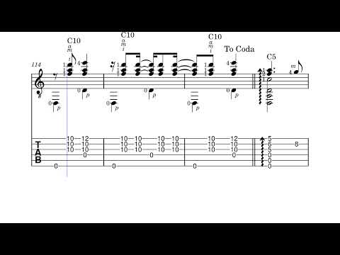 Consolacao-Berimbau ( B. Powell ) - chitarra tutorial score