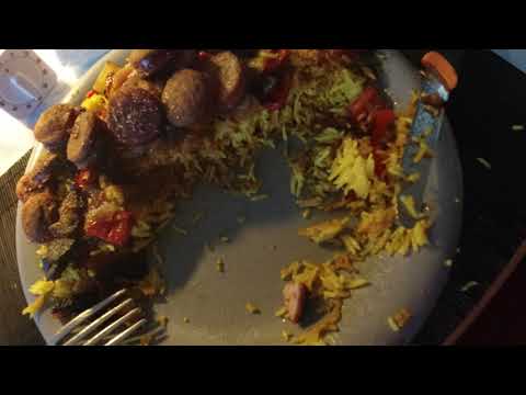 MongoTV_6467 - Min Aftensmad - DANISH MUKBANG - Del 2 - Stegte PØLSER Med KARRY RIS - LØG-PEBERFRUGT