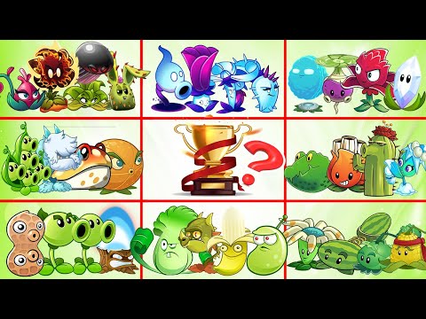 Random 4 Plants 8 Teams Battle! (No Plant Food) Part 2 - Which Team Is The Best? Plants vs Zombies 2